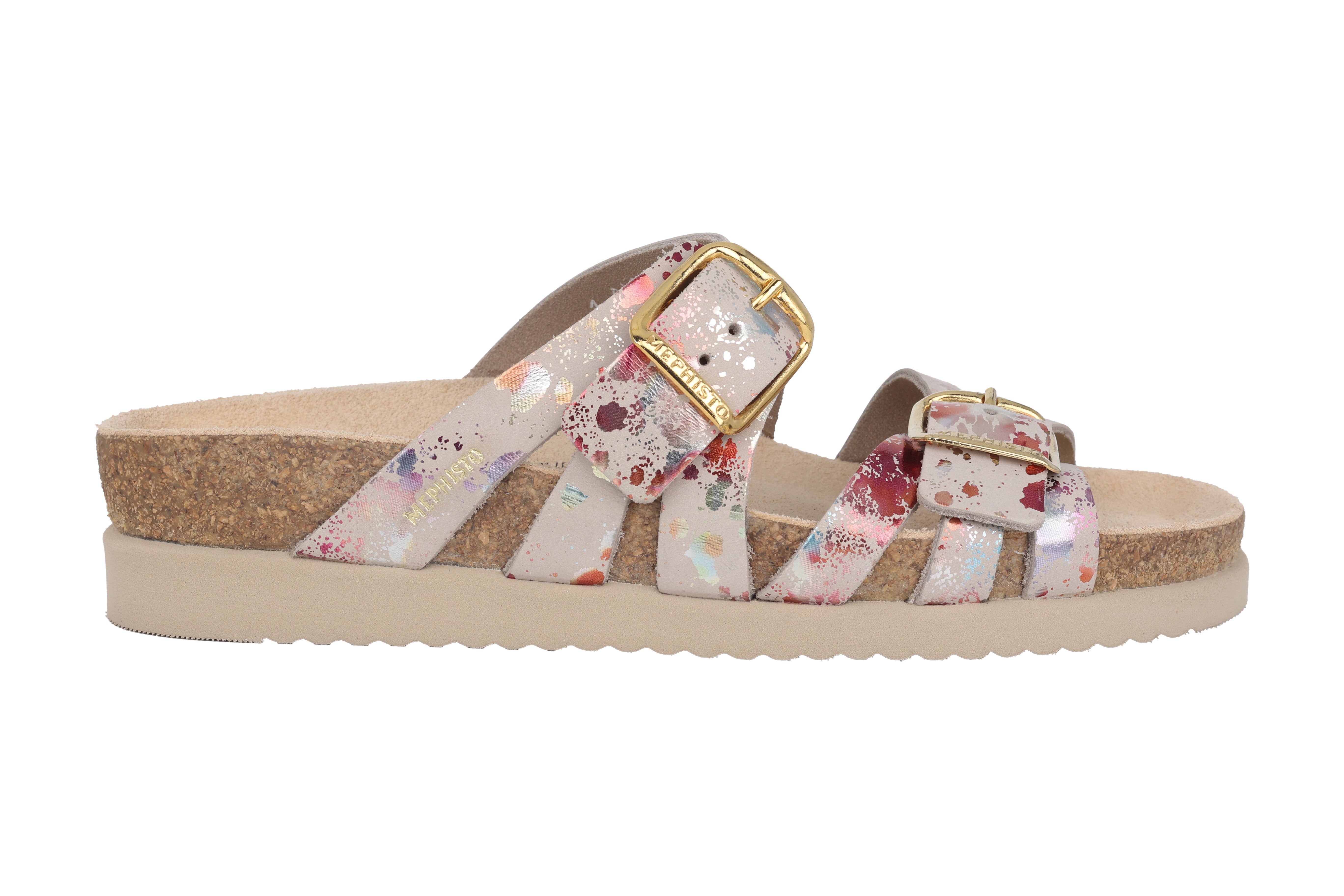 Sandalo ortopedico con doppio cinturino da donna 'Helisa' - Mix beige