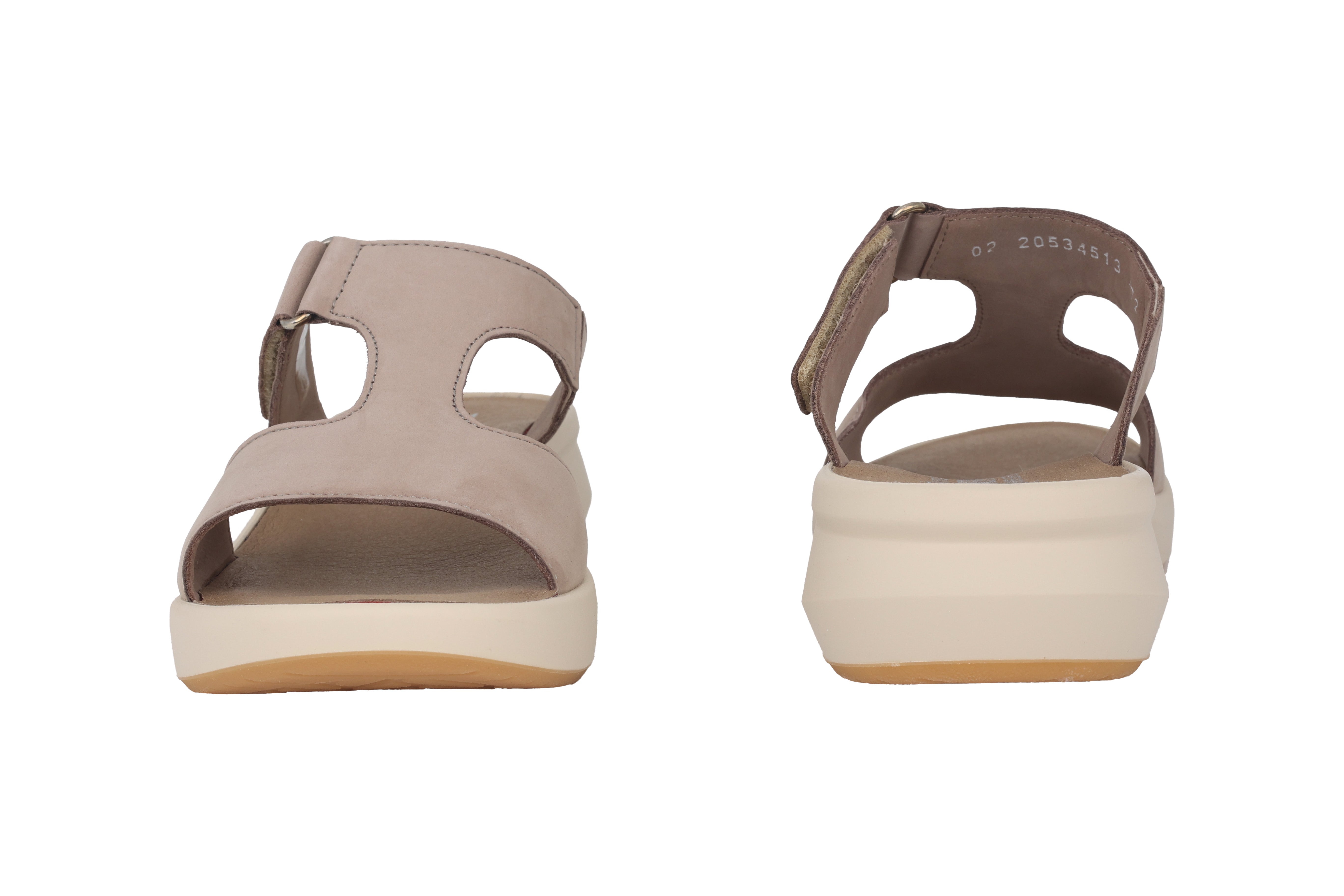 Sandalo scorrevole da donna "Teeny" - tortora