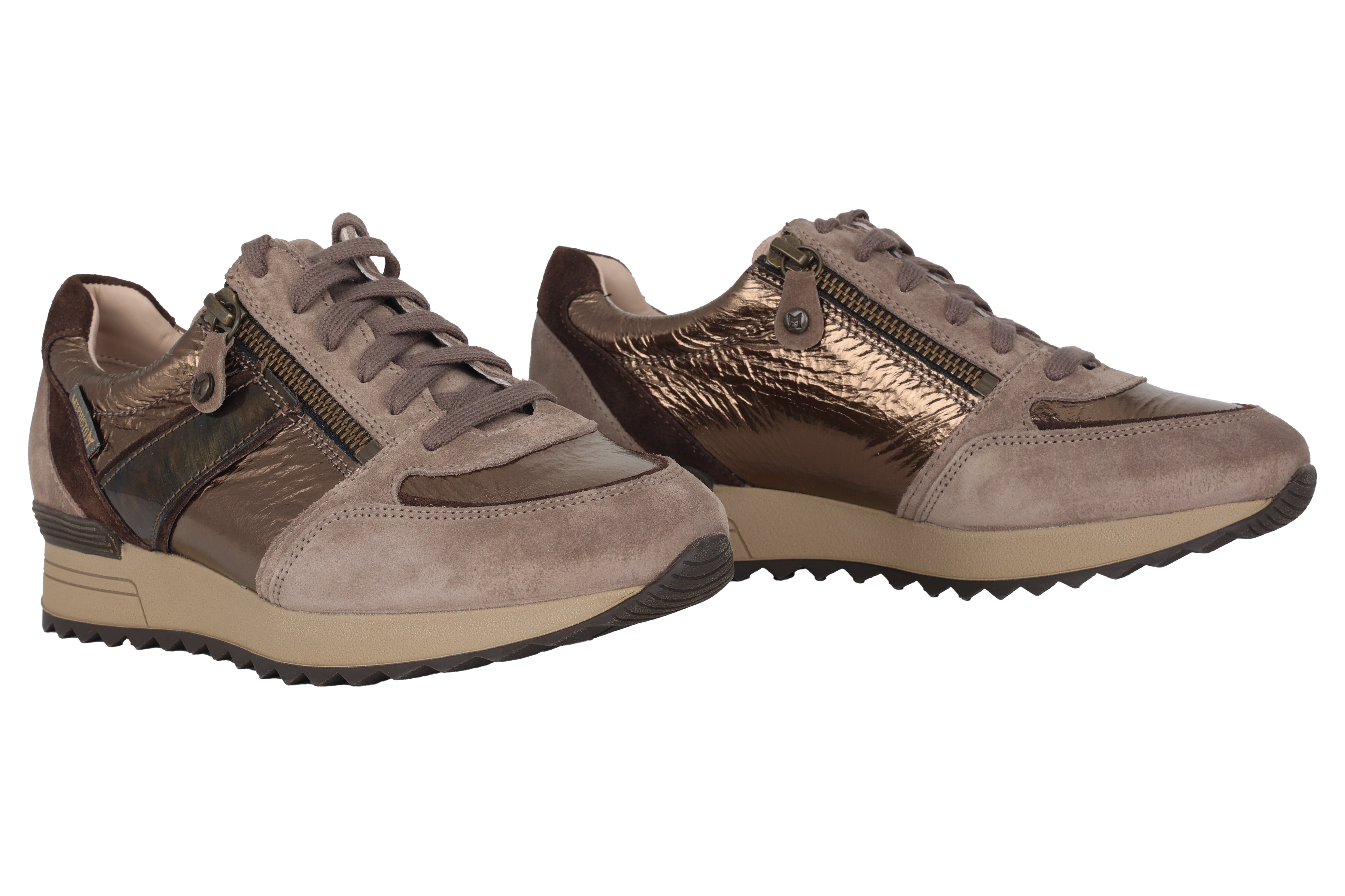 Scarpe stringate e zip da donna "Toscana'" - Grigio caldo