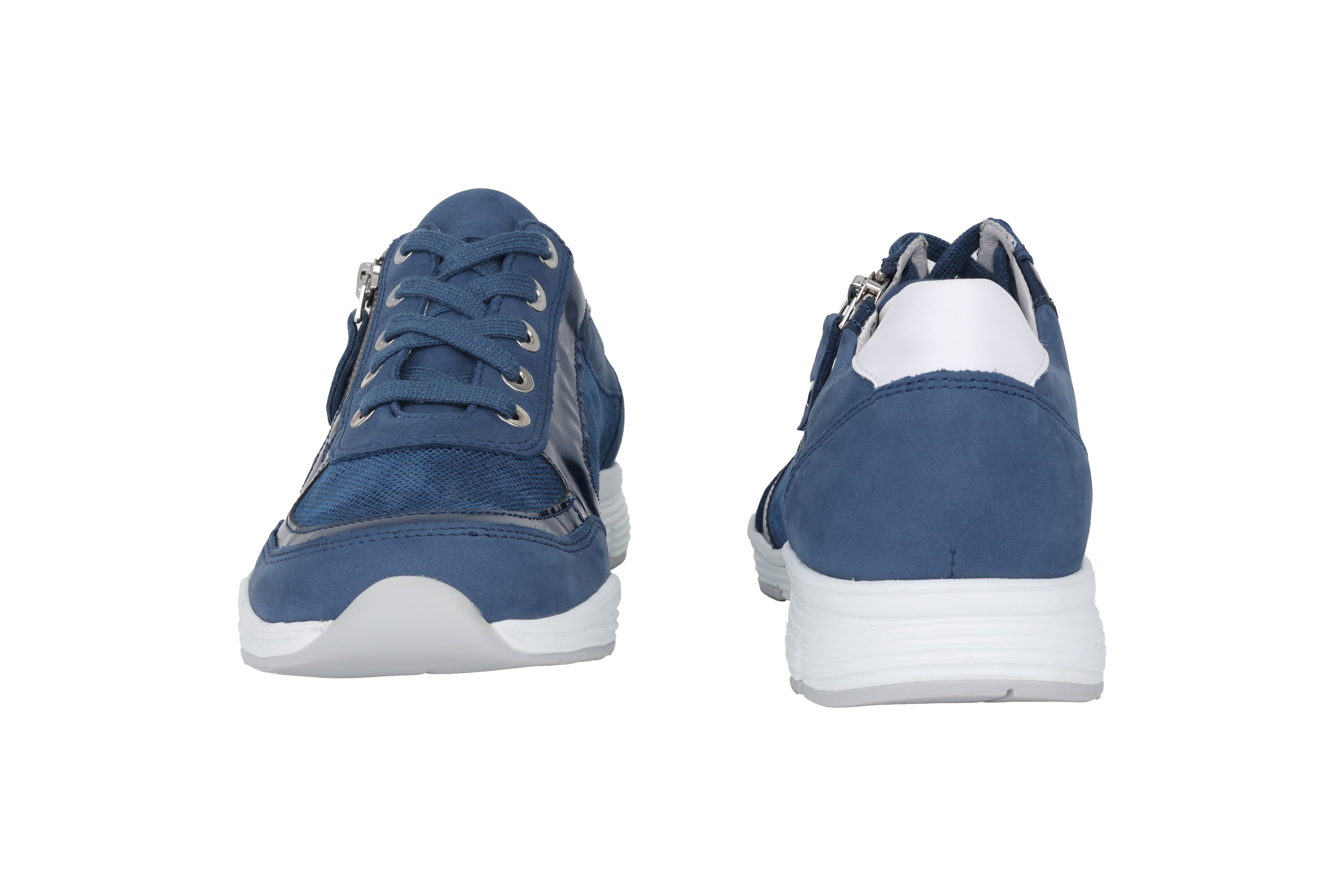 Sneaker 'Ylona' da donna con lacci e zip - Blu