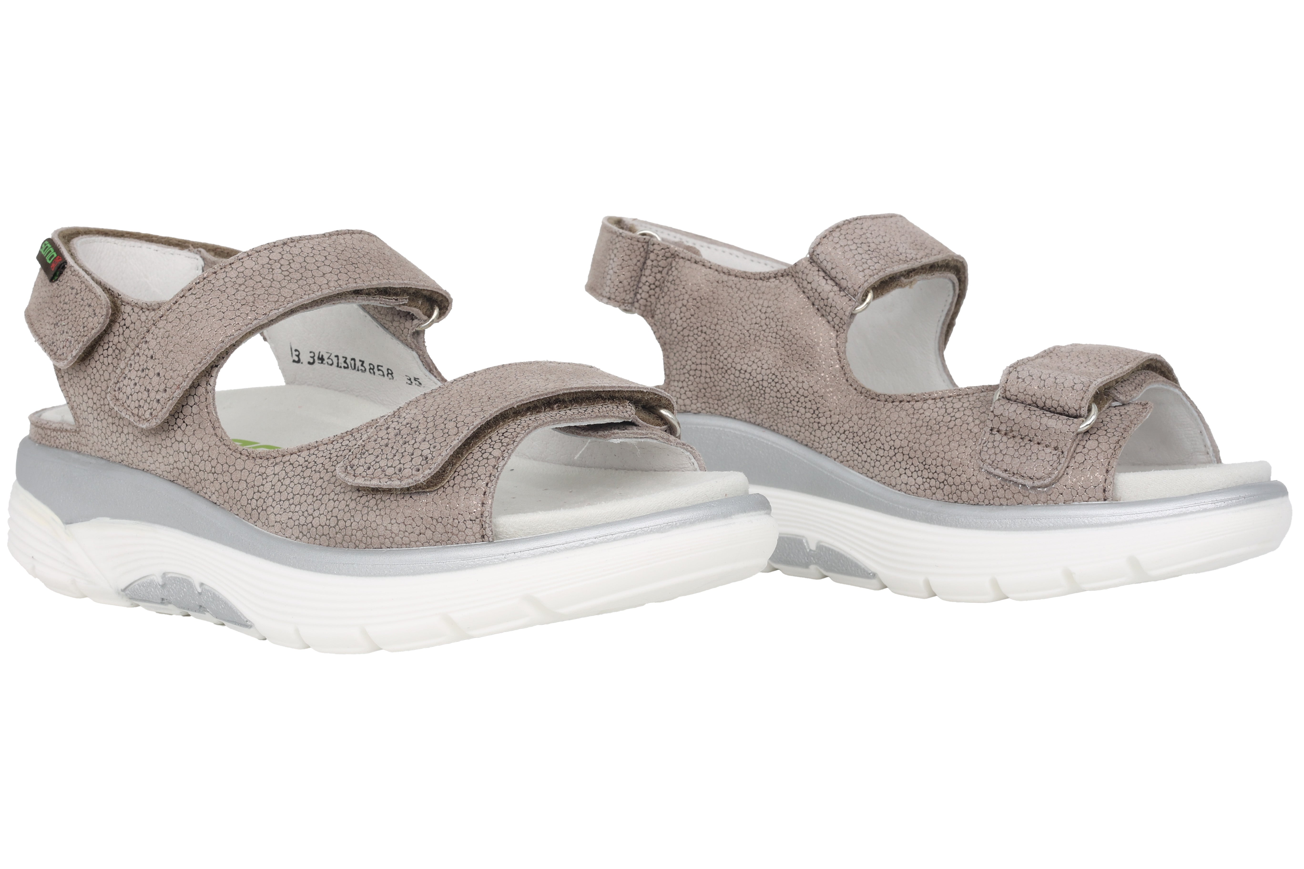 Rollsandale 'Norine' für Damen mit weiter Passform (H) – Taupe