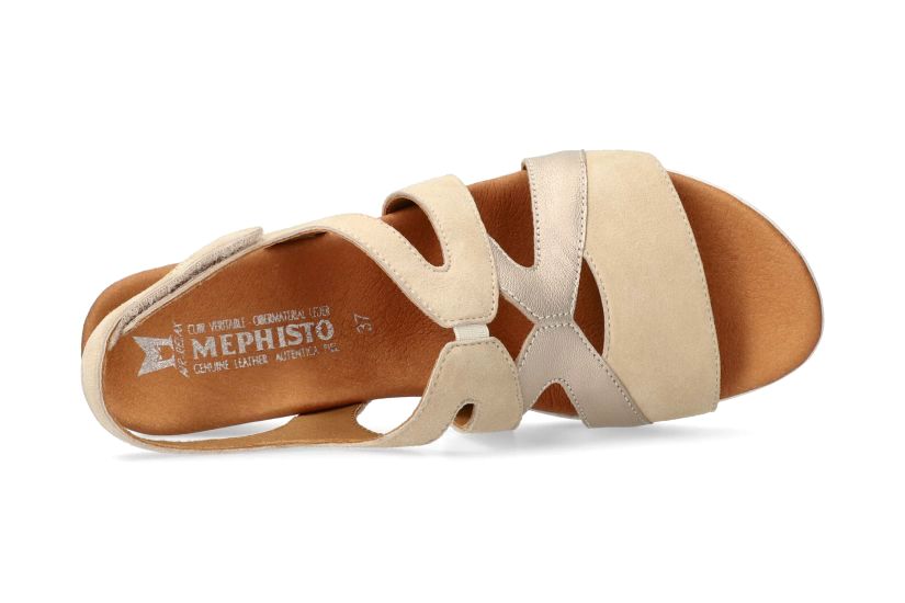 'Ynes' women's wedge sandal - beige