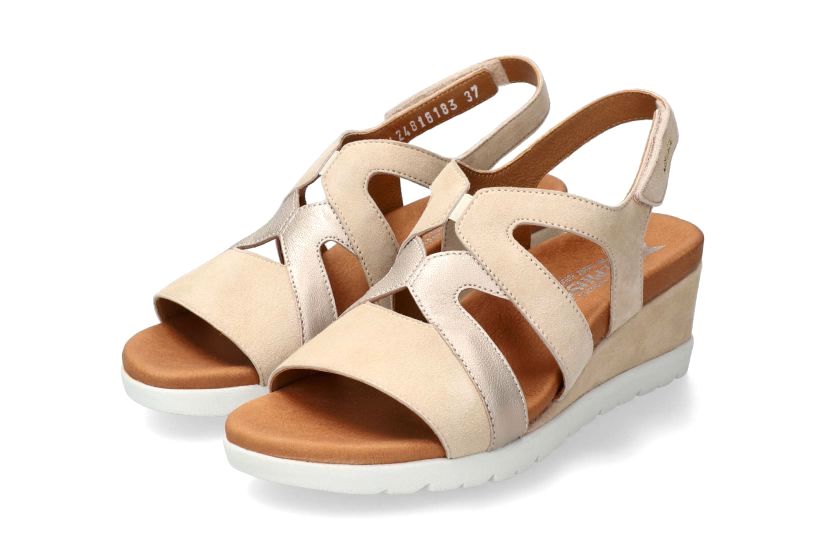 'Ynes' women's wedge sandal - beige