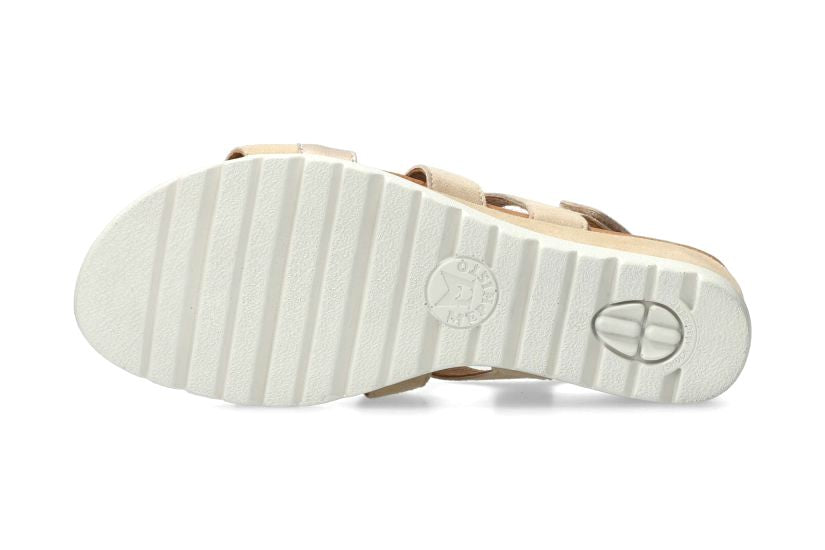 'Ynes' women's wedge sandal - beige