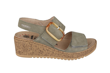 Sandalia ergonómica de mujer 'Nasma' de calce ancho (H) - Verde - ChaplinshoesSandalia ergonómica de mujer de calce ancho (H) 'Nasma' - VerdeMephisto