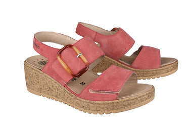 Sandalo ergonomico da donna "Nasma" vestibilità ampia (H) - rosa - ChaplinshoesSandalo ergonomico da donna con vestibilità ampia (H) "Nasma" - rosaMephisto