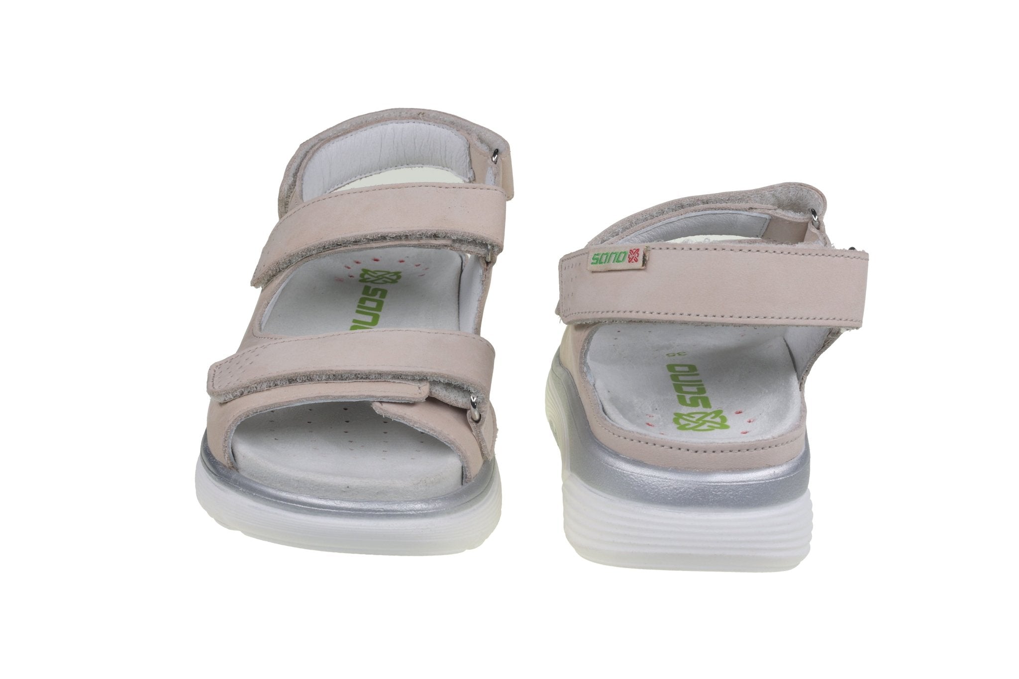 Rollende damessandaal 'Norine' met brede pasvorm (H) - beige - Chaplinshoes'Norine' rollende damessandaal met brede pasvorm (H) - beigeMephisto