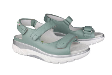 Sandalia con ruedas y ajuste ancho (H) para mujer 'Norine' - verde - Chaplinshoes'Norine' sandalia con ruedas para caminar de corte ancho (H) para mujer - verdeMephisto