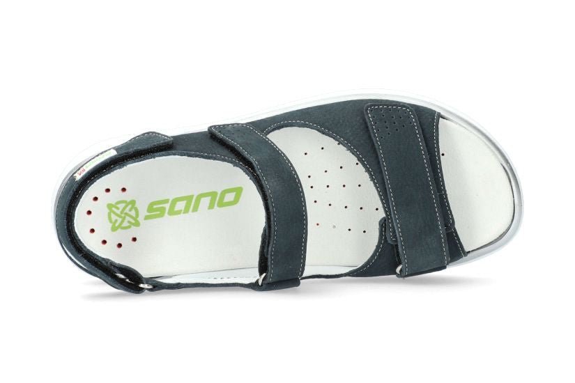 Sandalo da passeggio da donna 'Norine' con vestibilità ampia (H) - blu navy - ChaplinshoesSandalo da passeggio "Norine" da donna con vestibilità ampia (H) - blu navyMephisto