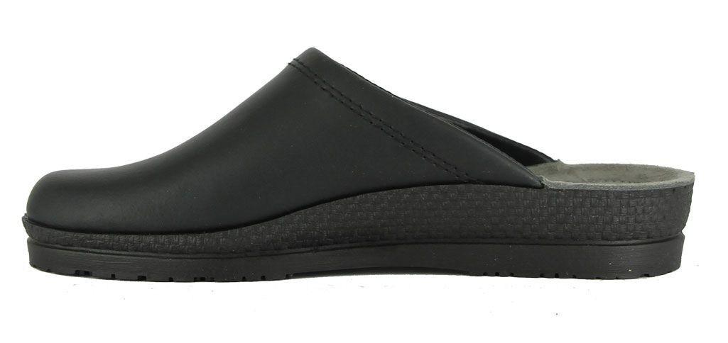 Zuecos de hombre 'Nuestadt' de corte ancho (H) - Negro - ChaplinshoesZuecos de hombre de corte ancho (H) 'Nuestadt' - NegroRohde