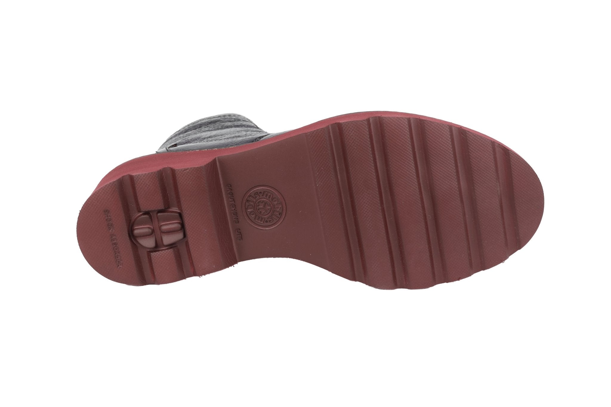 Bota ergonómica de mujer 'Odalia N' de calce ancho (H) - Charol gris - ChaplinshoesBota ergonómica de mujer de corte ancho (H) 'Odalia AND' - Charol gris Mephisto