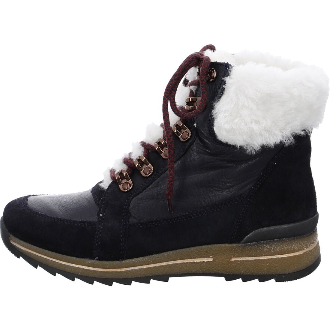 Bota de mujer 'Osaka' con forro cálido y corte ancho (H) - Azul - ChaplinshoesBota de mujer 'Osaka' con forro cálido y corte ancho (H) - BlueAra