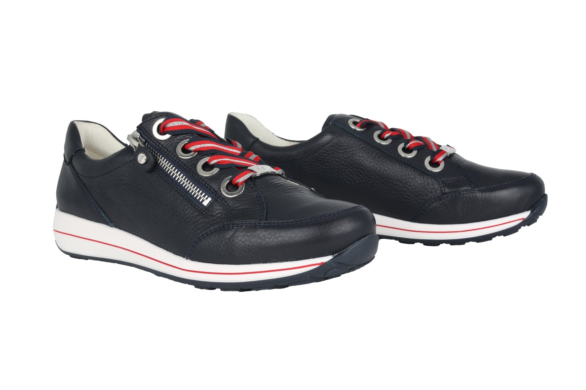 Osaka' zapatillas con cordones y cremallera para mujer - Azul - ChaplinshoesOsaka' zapatillas con cordones y cremallera para mujer - AzulAra