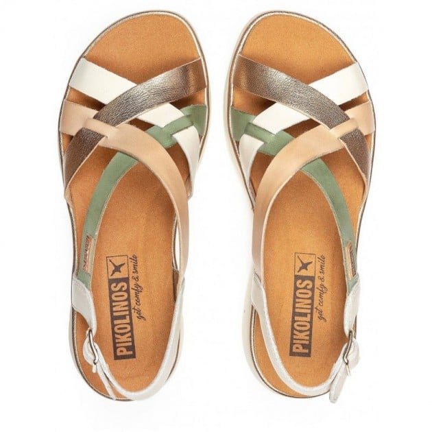 Sandalia de mujer 'Palma' - mezcla de blancos - ChaplinshoesSandalia mujer 'Palma' - mix blancoPikolinos