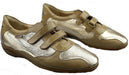 Damessneaker met dubbele bandjes 'PARNEL' - taupe zilver - ChaplinshoesDamessneaker 'PARNEL' met dubbele bandjes - taupe zilverMephisto