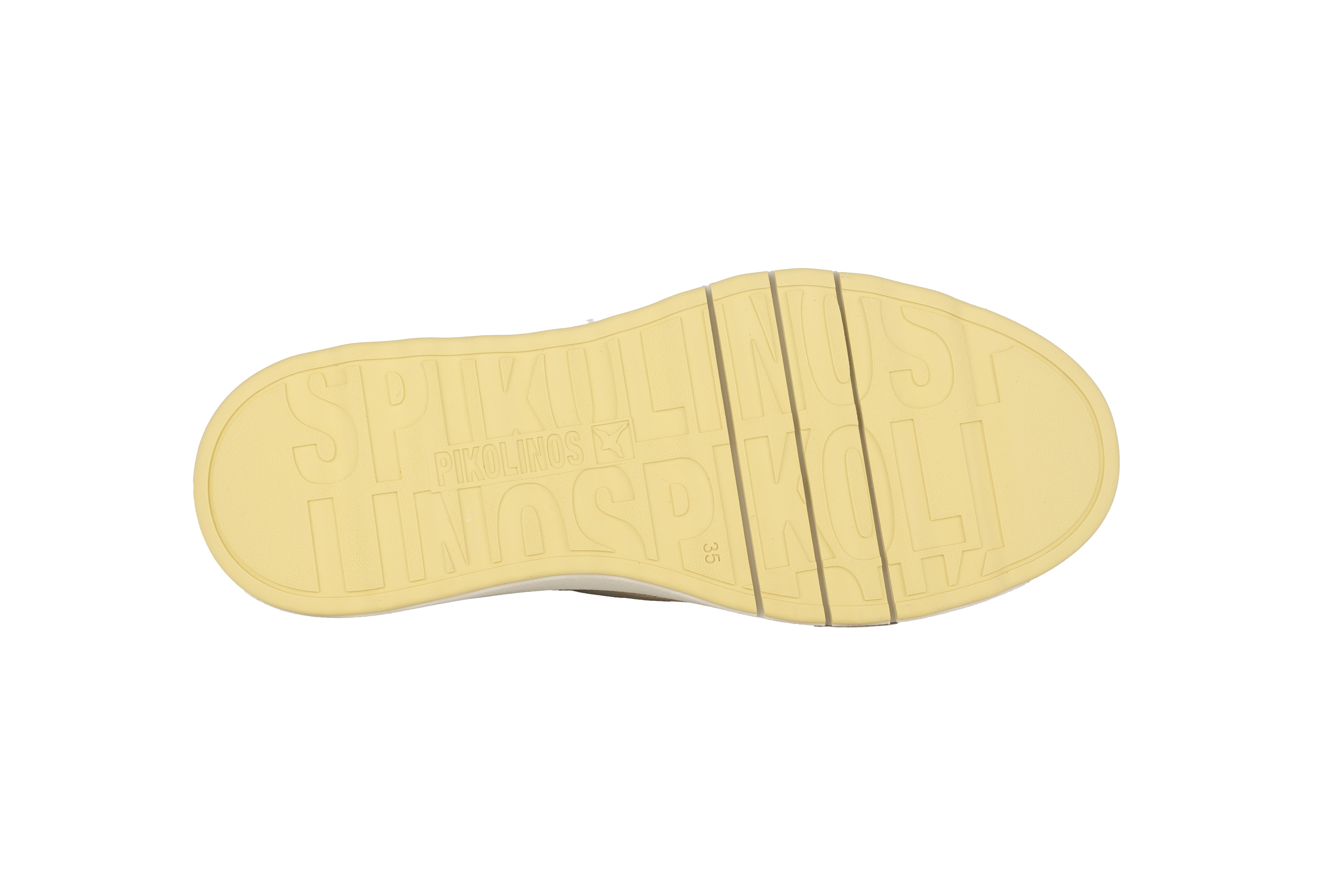 Sneaker à lacets pour femme 'Arenas' - blanc/jaune