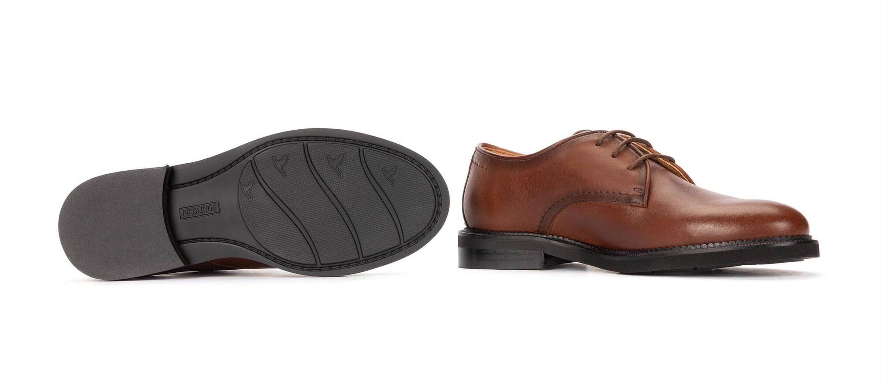 Damen-Schnürschuhe 'Deva' aus Leder - braun
