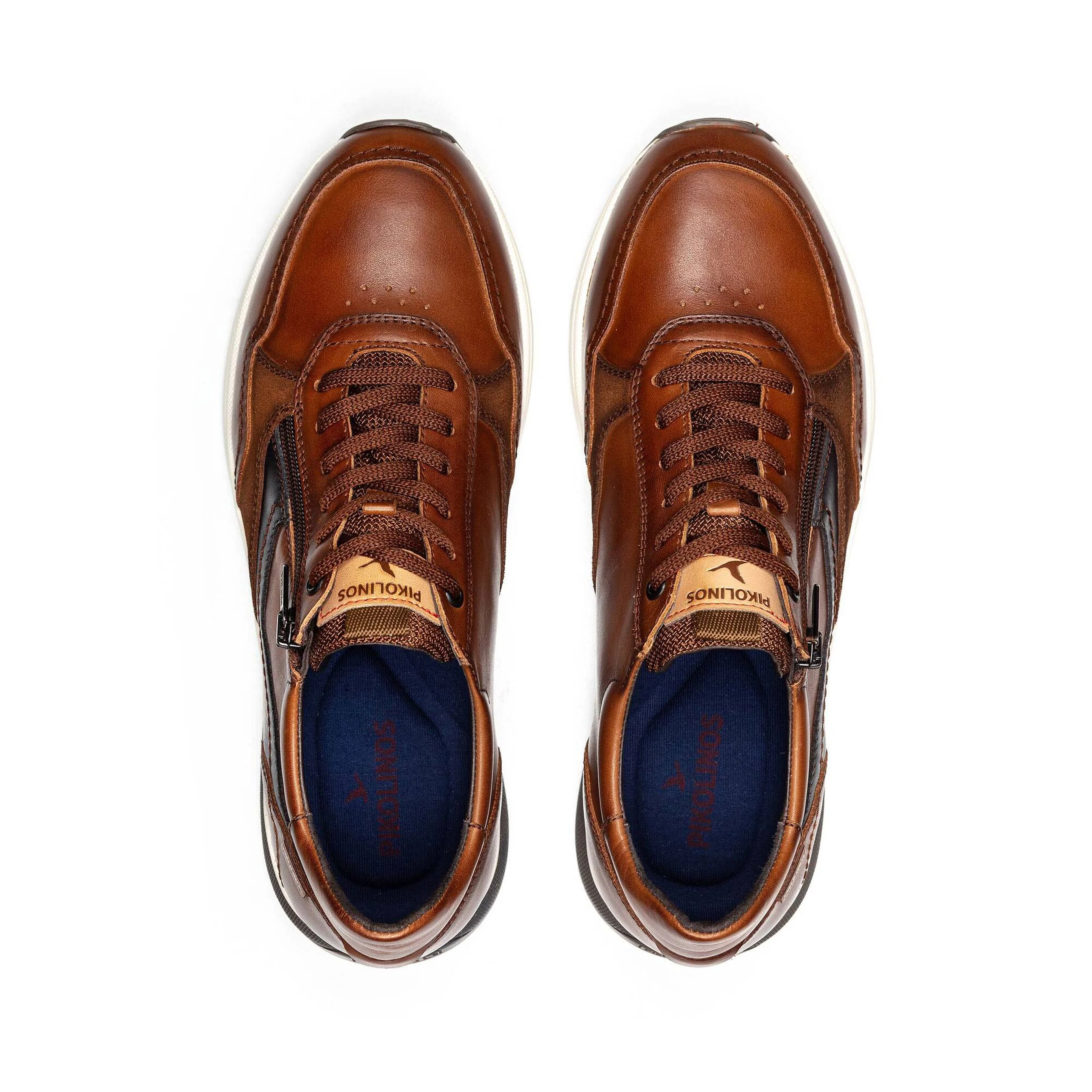 'Getafe' herensneaker met veters - Bruin