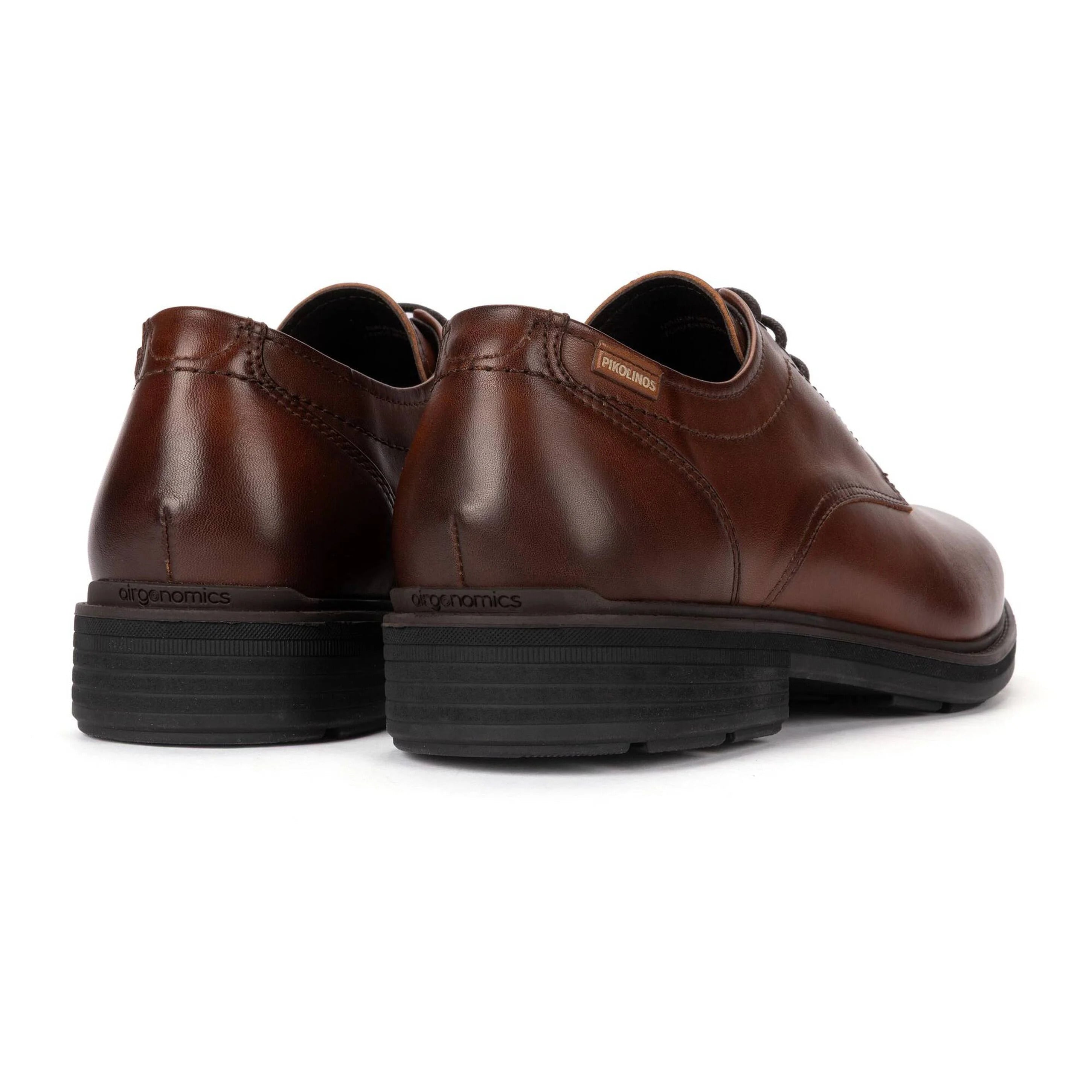 'Pamplona' men's leather lace-up shoe - brown