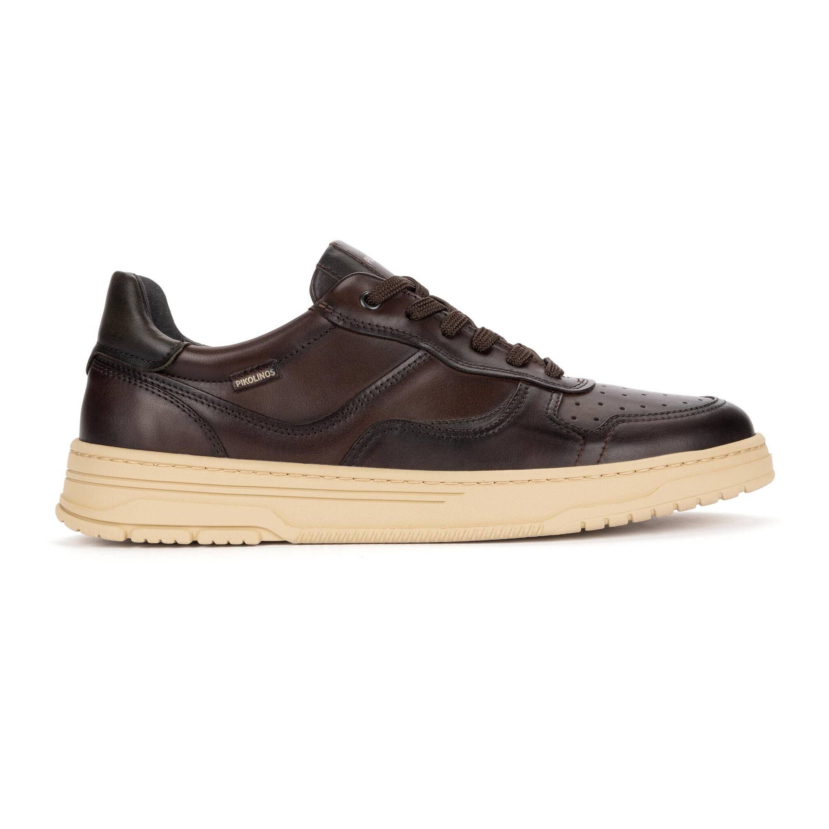 'Salinas' men's leather sneaker - brown