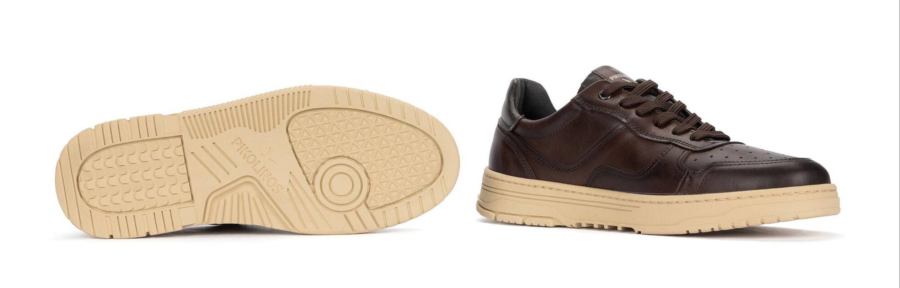 'Salinas' men's leather sneaker - brown