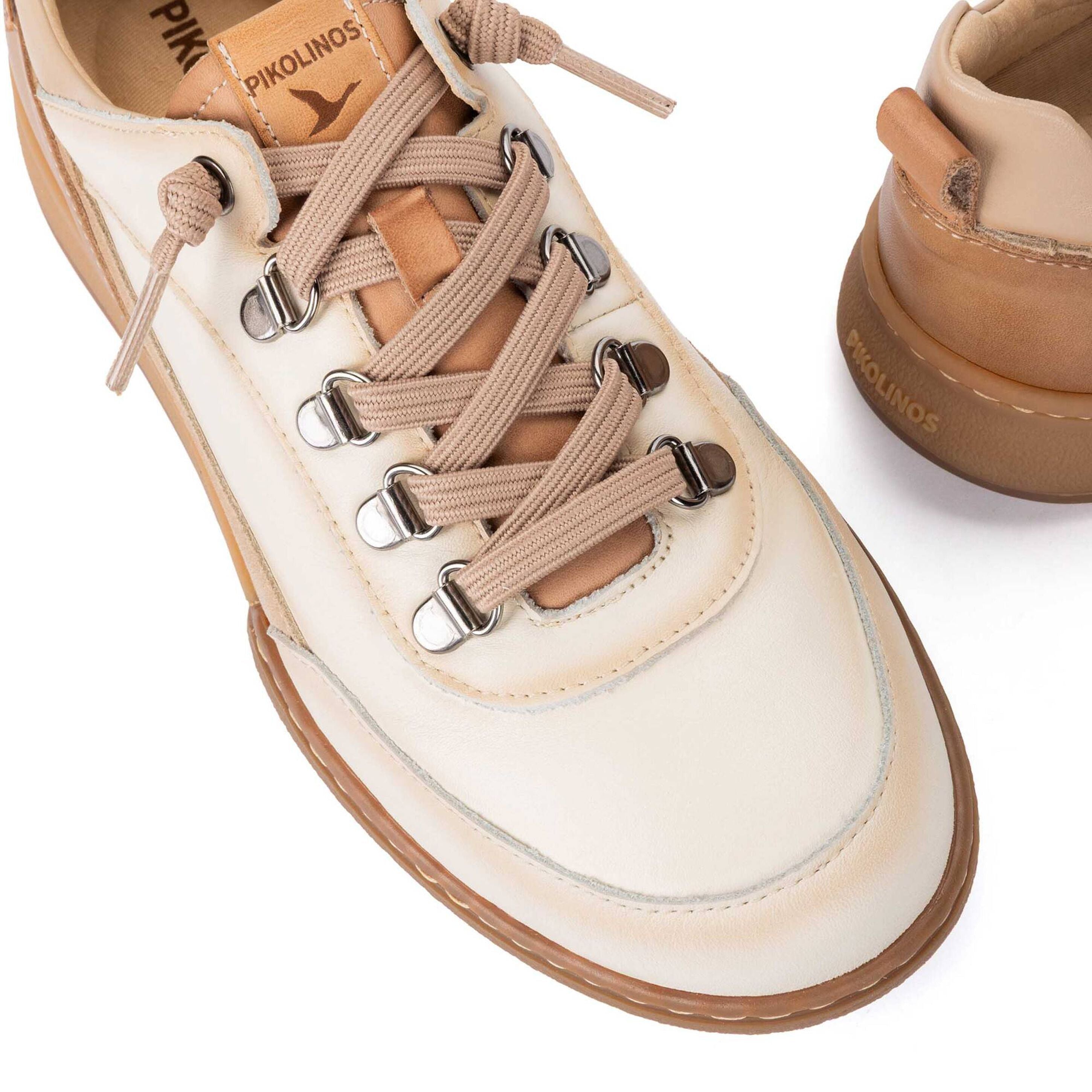 'Viana' women's lace-up low sneaker - off white