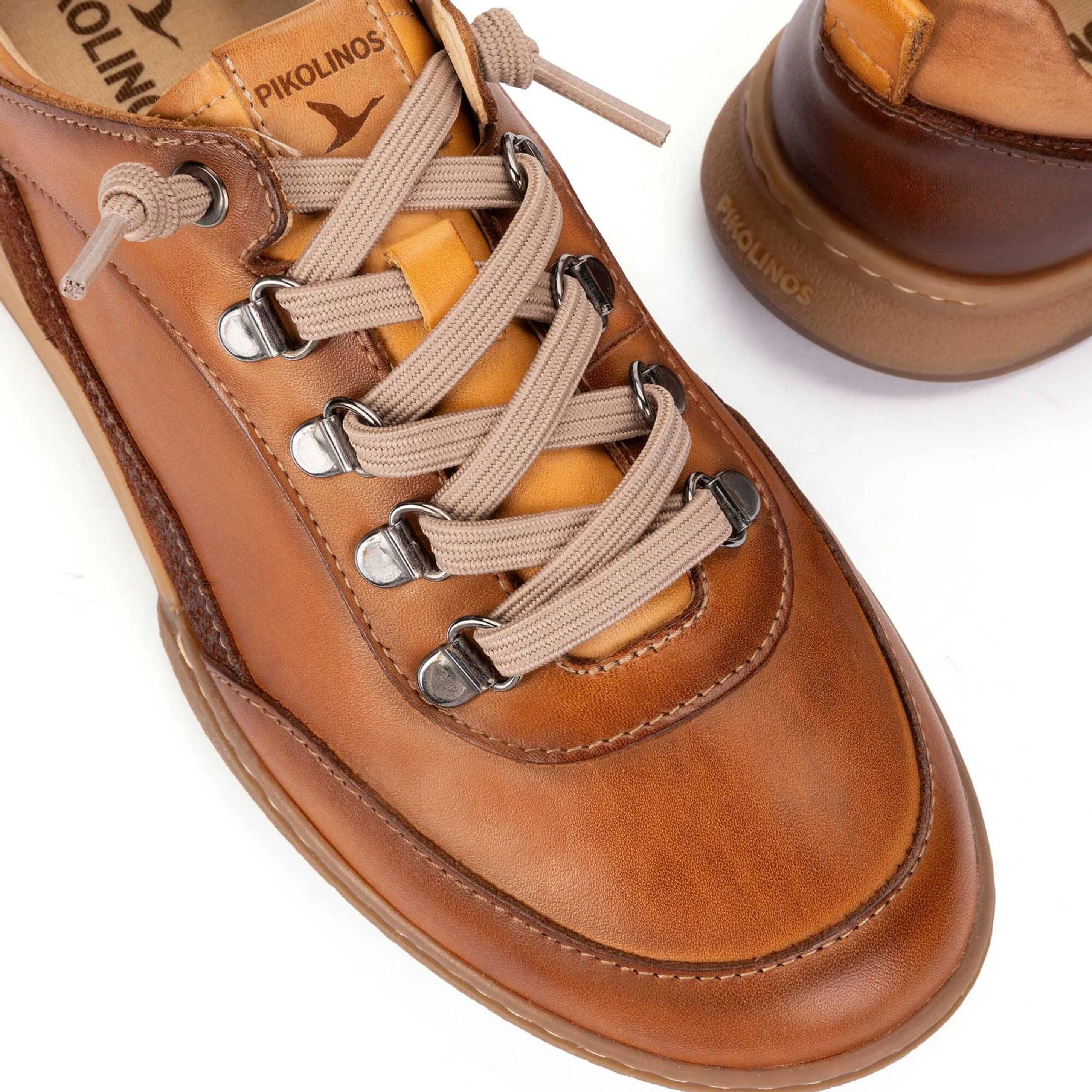 'Viana' women's lace-up low sneaker - brown