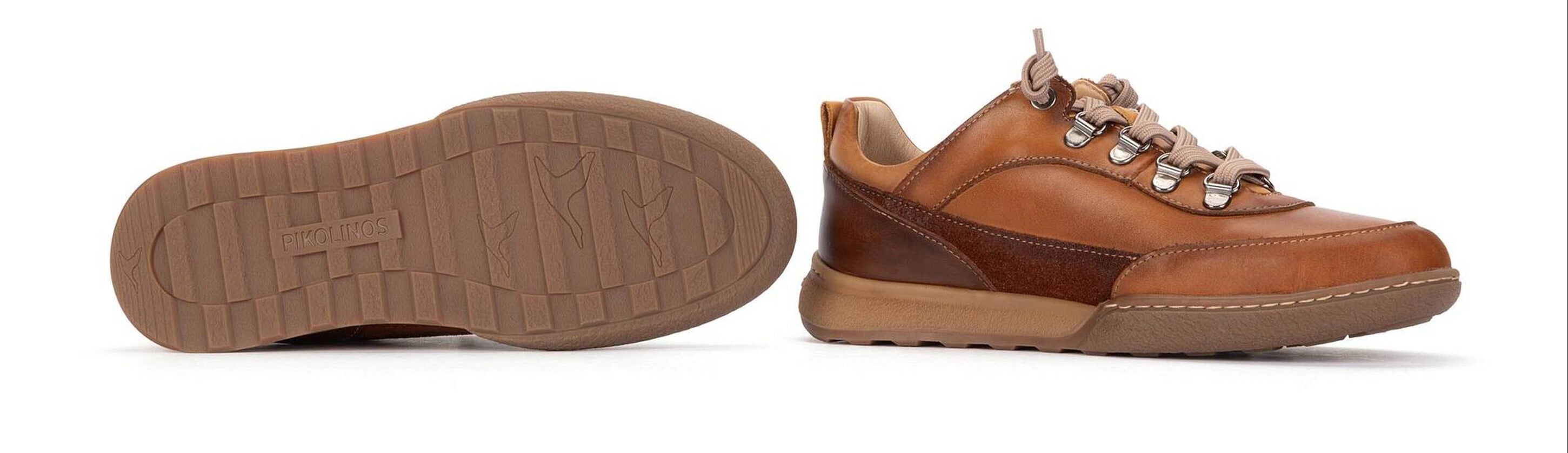 'Viana' women's lace-up low sneaker - brown