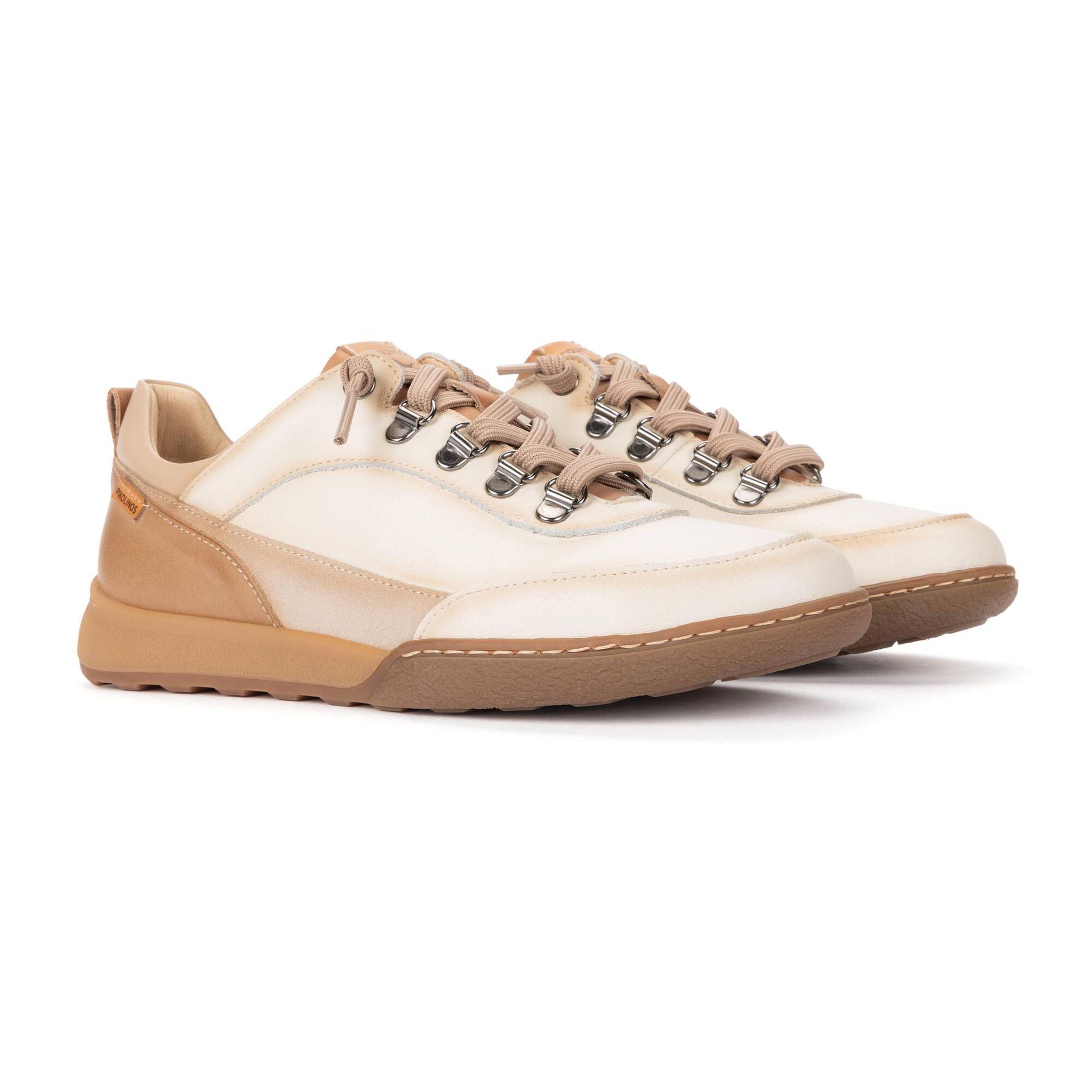 'Viana' women's lace-up low sneaker - off white