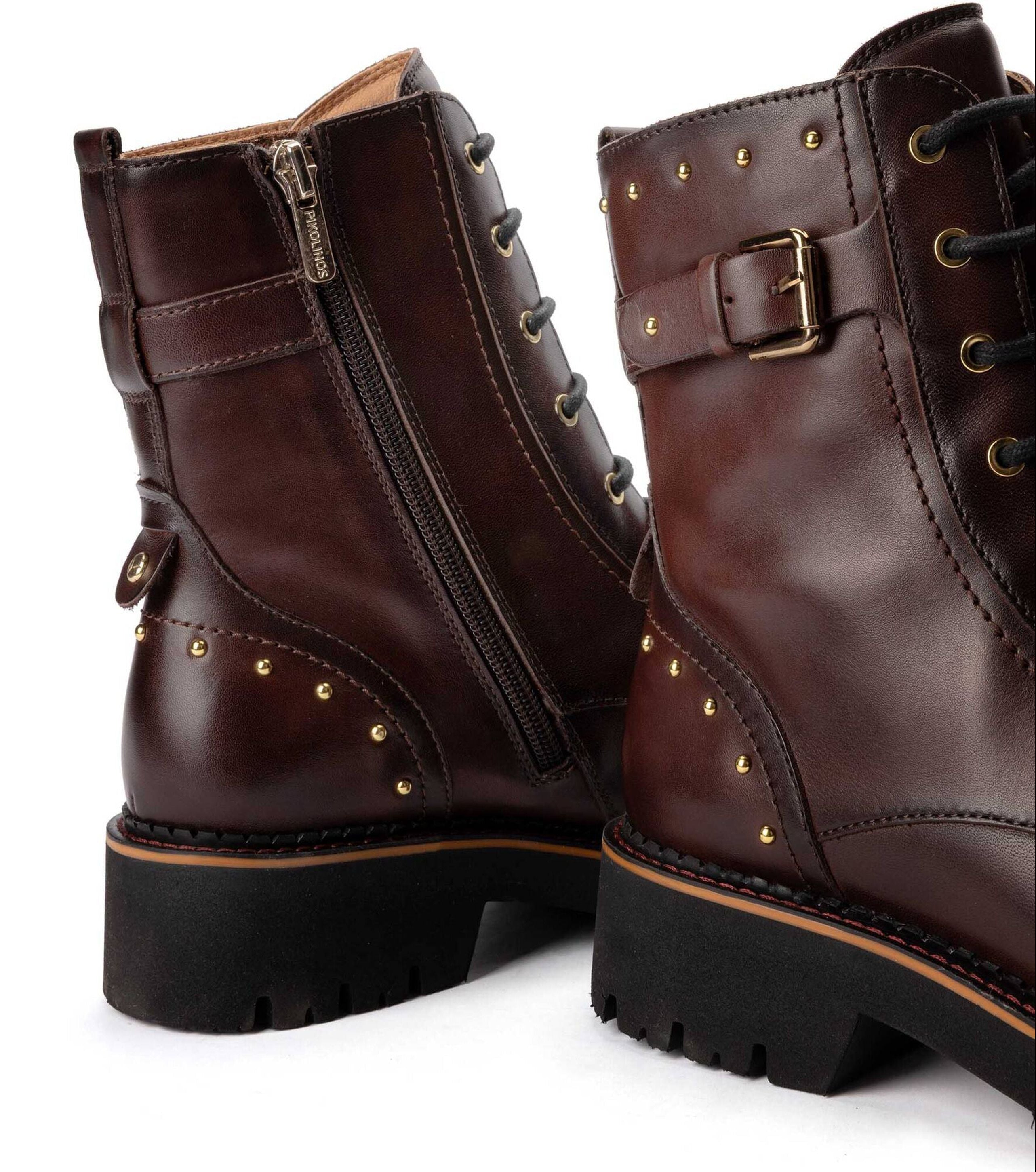 'Vicar' women's leather ankle boot - Dark Brown