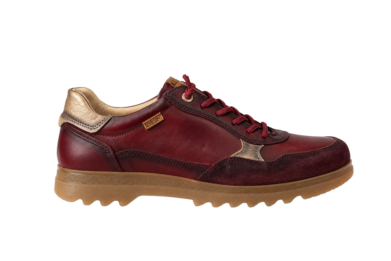 'Vigo' women's leather sneaker - red