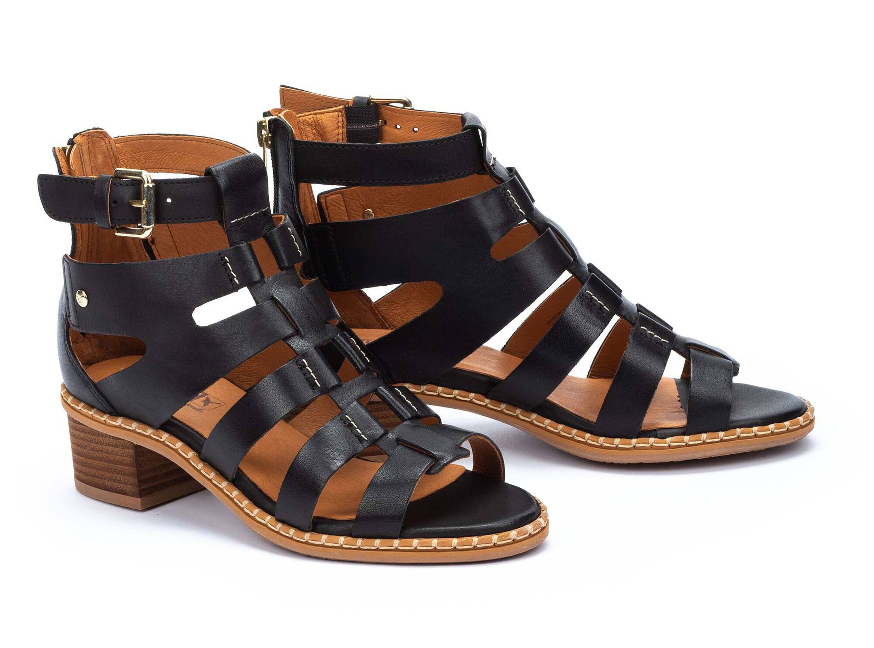 Damensandale 'Blanes' - Schwarz