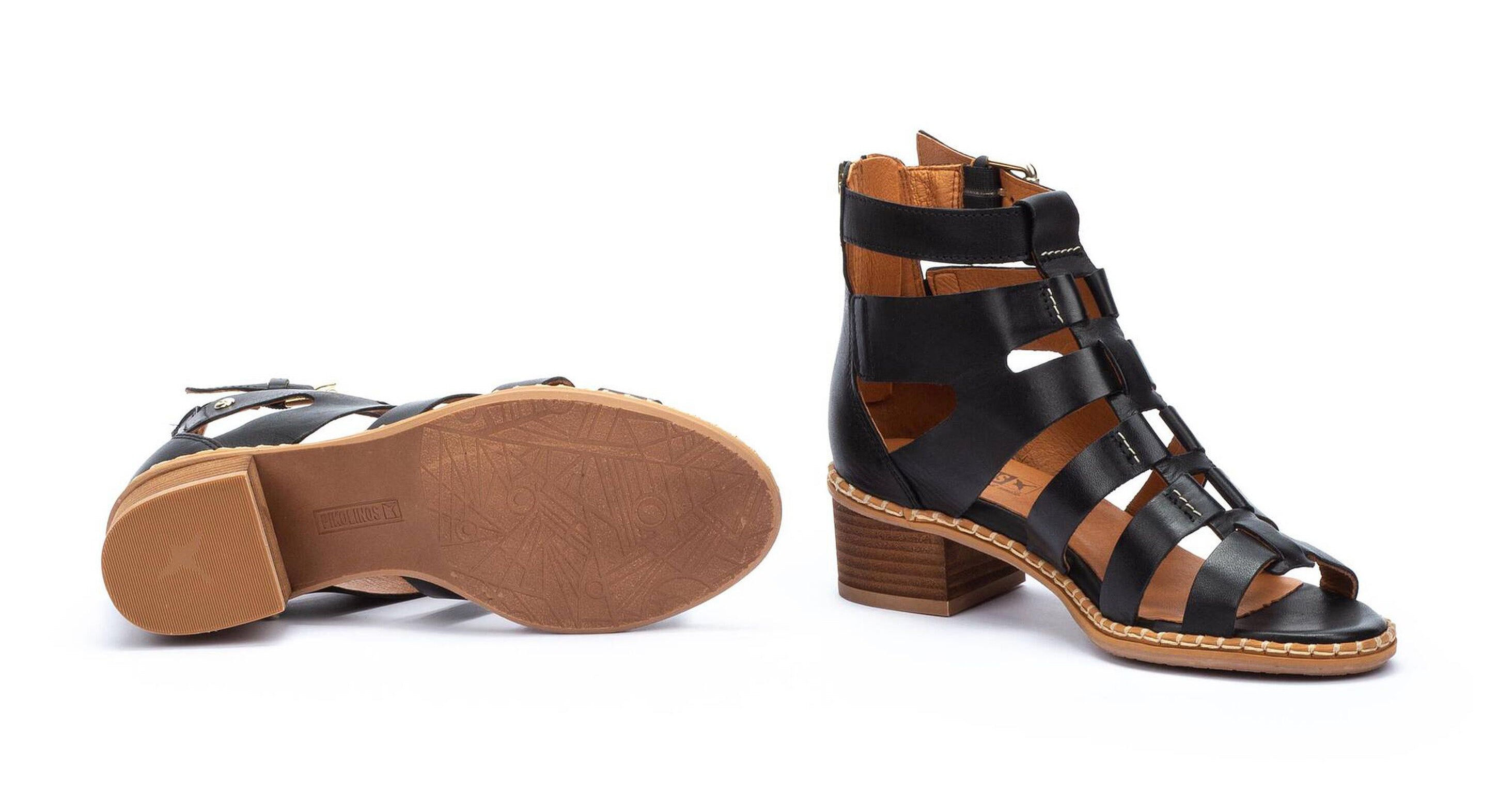 Damensandale 'Blanes' - Schwarz