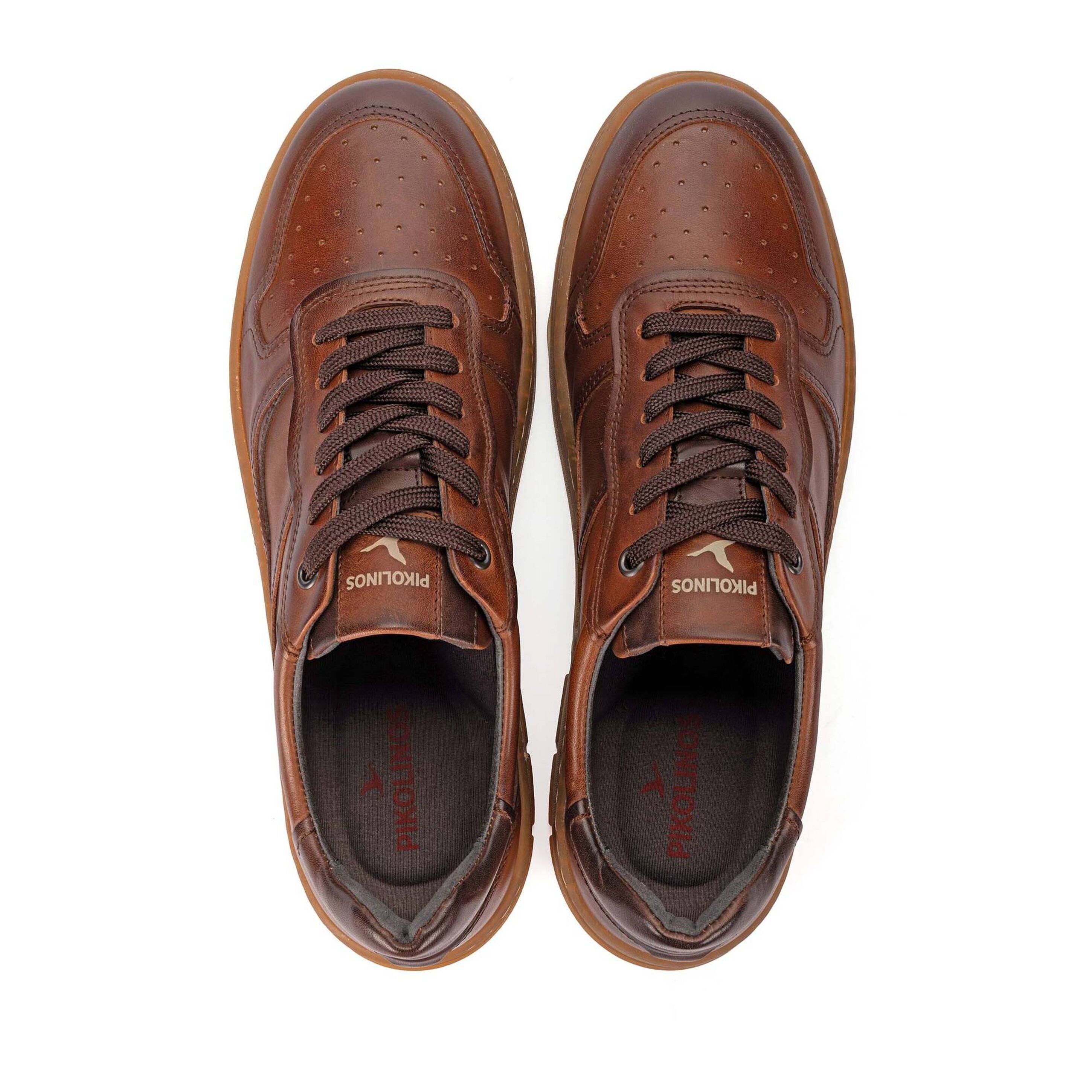 'Salinas' men's leather sneaker - brown