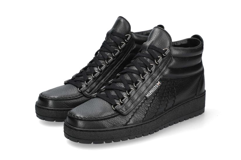 Botas originales Mephisto para hombre 'Rainbow Mid' - negro - ChaplinshoesBotas originales Mephisto para hombre 'Rainbow Mid' - negroMephisto