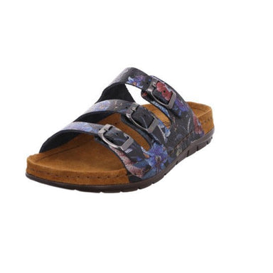 'Rodigo - D' dames slide sandaal - blauw mix - Chaplinshoes'Rodigo - D' dames slide sandaal - blauw mixRohde