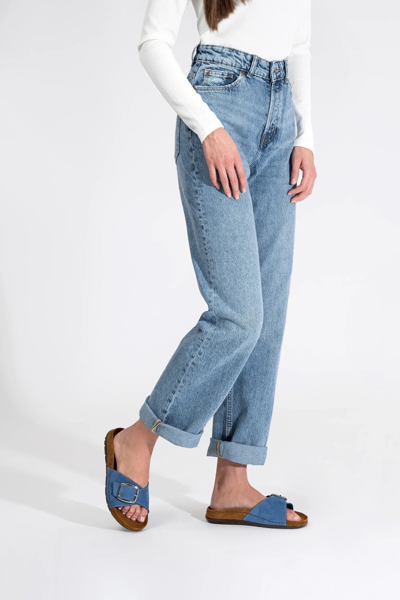 Damessandaal 'Rodigo - D' - blauw - ChaplinshoesDamessandaal 'Rodigo - D' - blauwRohde