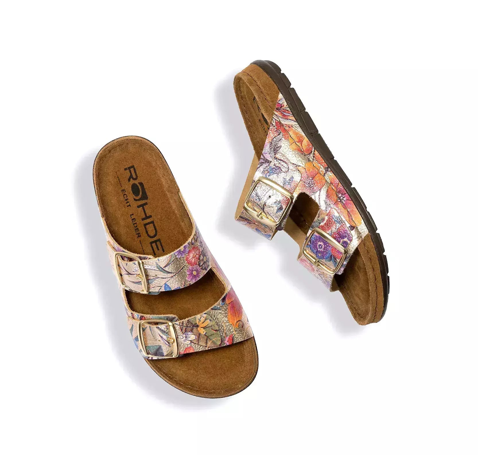 Sandalo da donna 'Rodigo - D' - mix oro - ChaplinshoesSandalo slide da donna 'Rodigo - D' - mix oroRohde