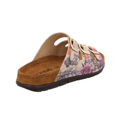 'Rodigo - D' women's slide sandal - multicolour flower - Chaplinshoes'Rodigo - D' women's slide sandal - multicolour flowerRohde