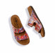 'Rodigo - D' dames slide sandaal - rood mix - Chaplinshoes'Rodigo - D' dames slide sandaal - rood mixRohde