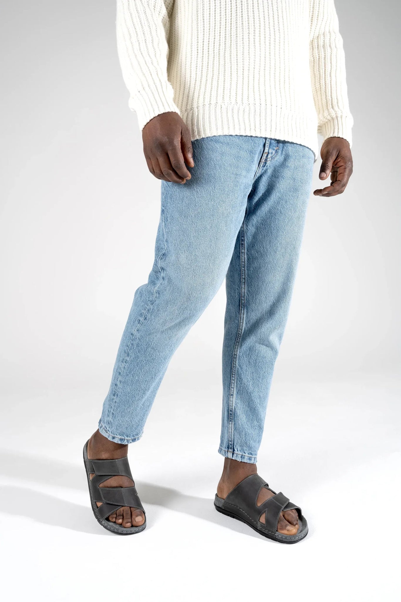 'Rodigo - H' men's wide fit (H) sandal - Grey - Chaplinshoes'Rodigo - H' men's wide fit (H) sandal - GreyRohde