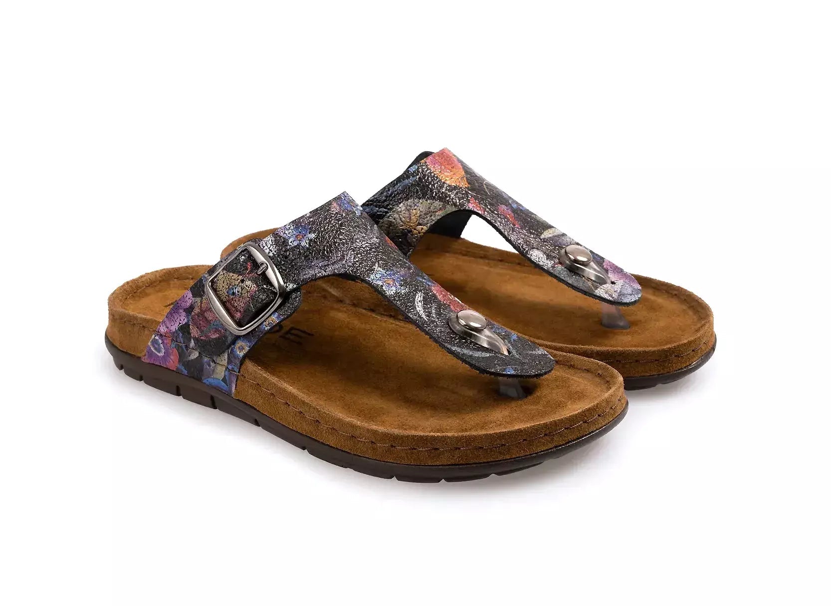 Sandalia con puntera corredera para mujer 'Rodigo' - multicolor - Chaplinshoes'Rodigo' Sandalia con puntera corredera para mujer - multicolorRohde