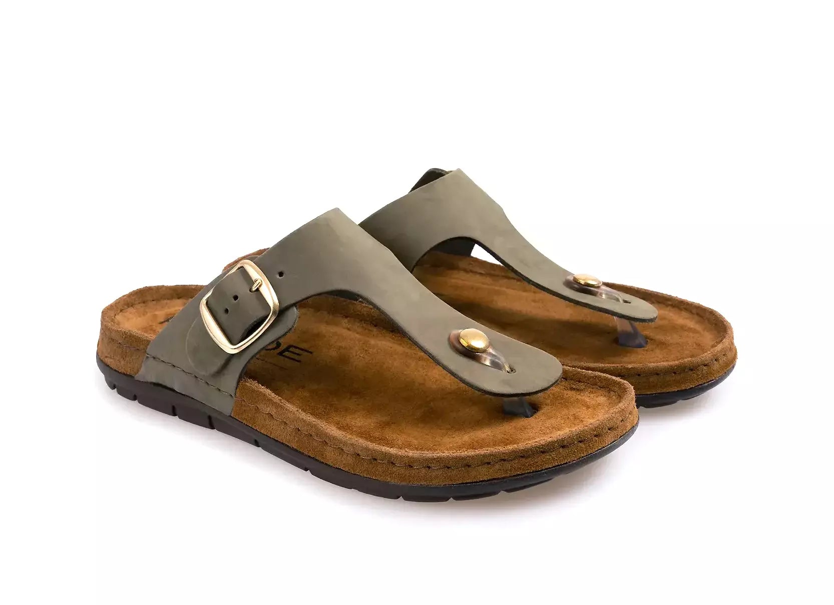 'Rodigo' women's toe slide sandal - green - Chaplinshoes'Rodigo' women's toe slide sandal - greenRohde