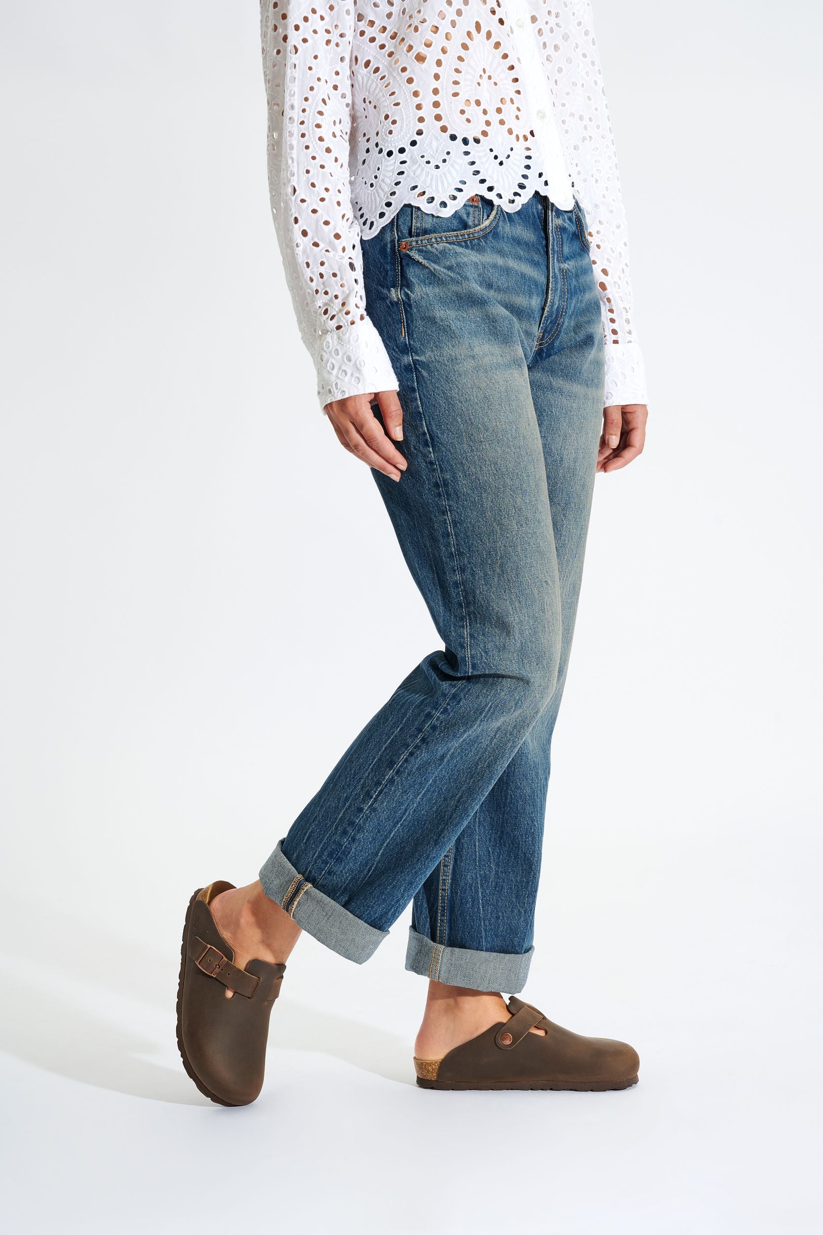 Dames outdoor 'Alba' slipper - bruin