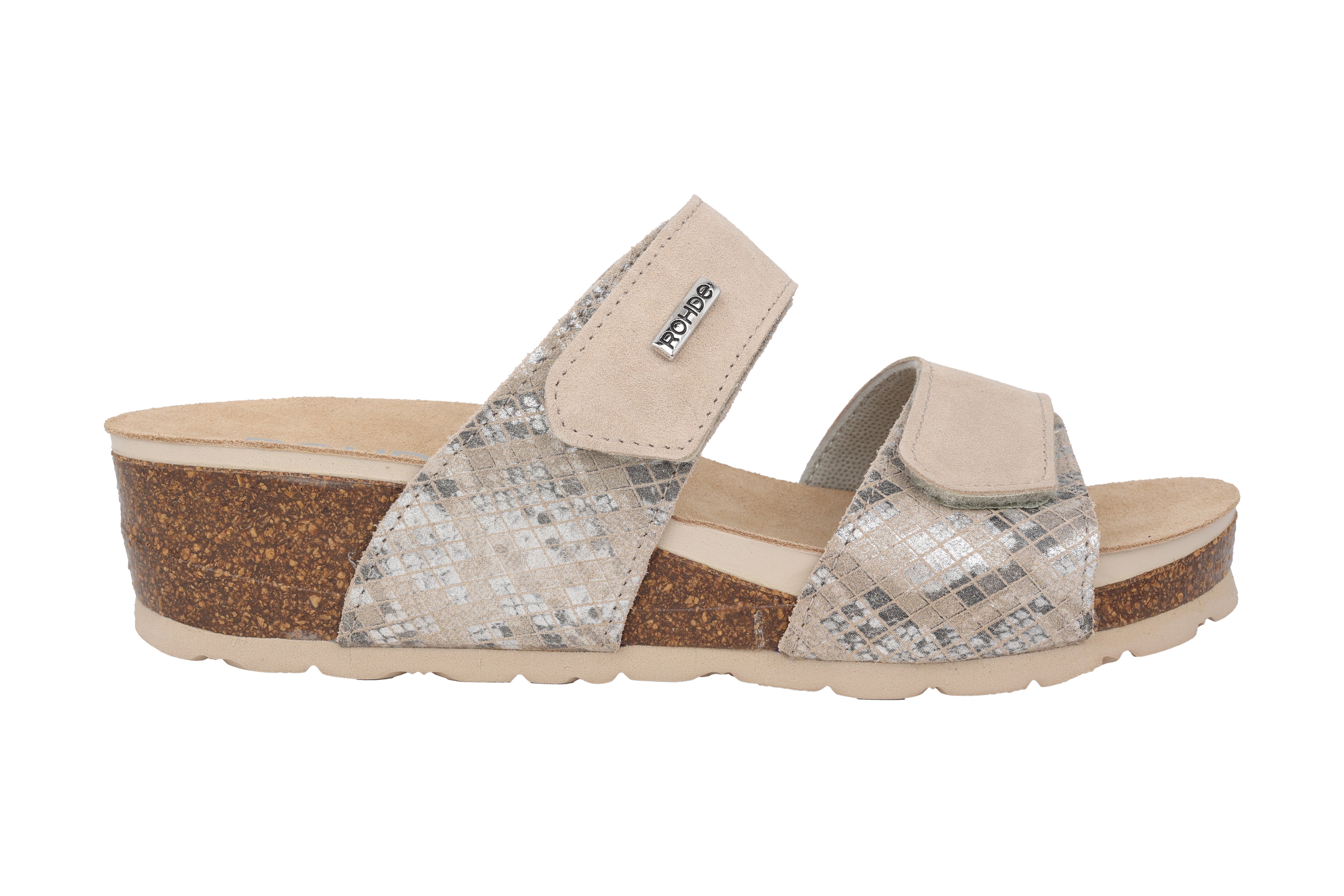 Sandalo da donna con doppio cinturino "Elba" - beige