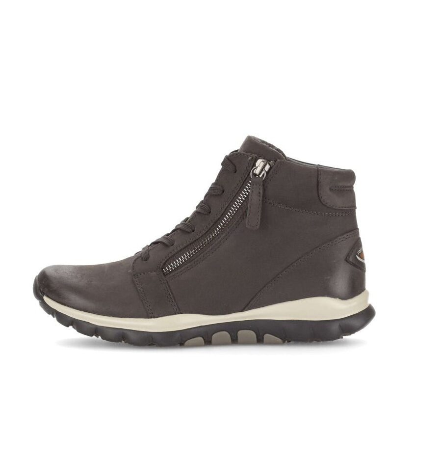 '0800.01.002' women's walking rolling lace-up boot - Dark Grey