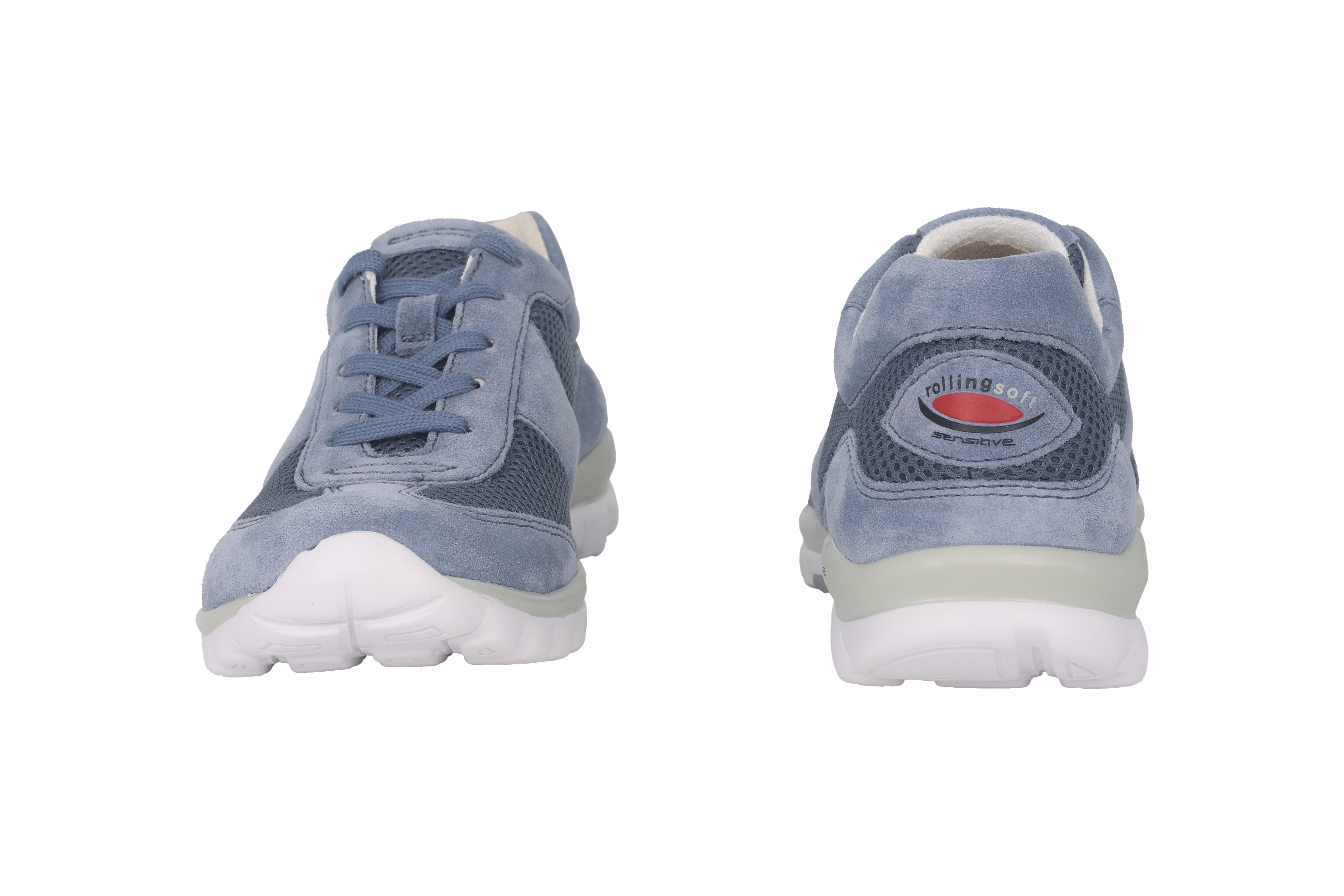 '66.966.26' zapatos de andar con ruedas perforados para mujer - azul