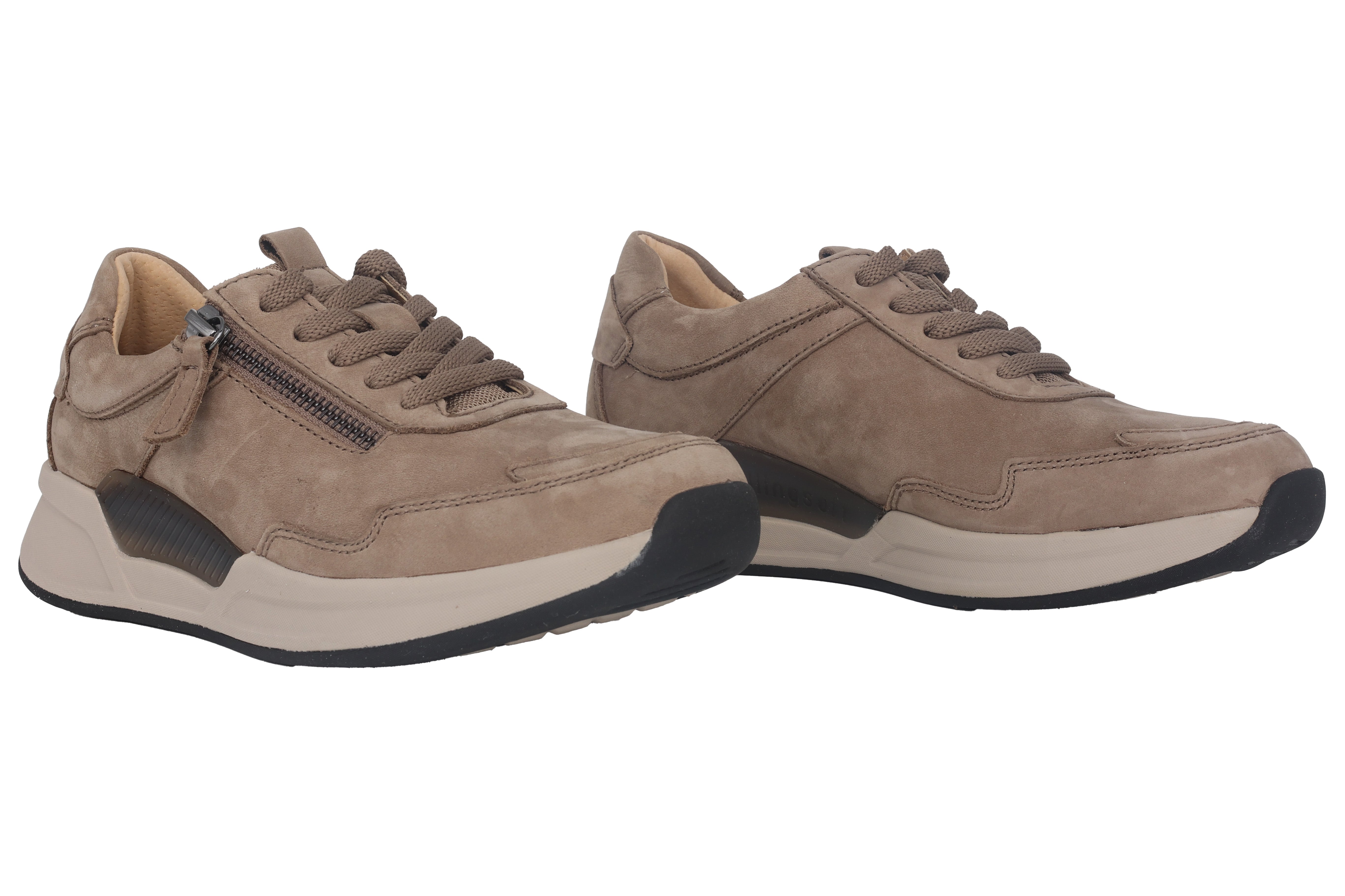 '76.958.40' women's walking rolling lace-up sneaker - Beige
