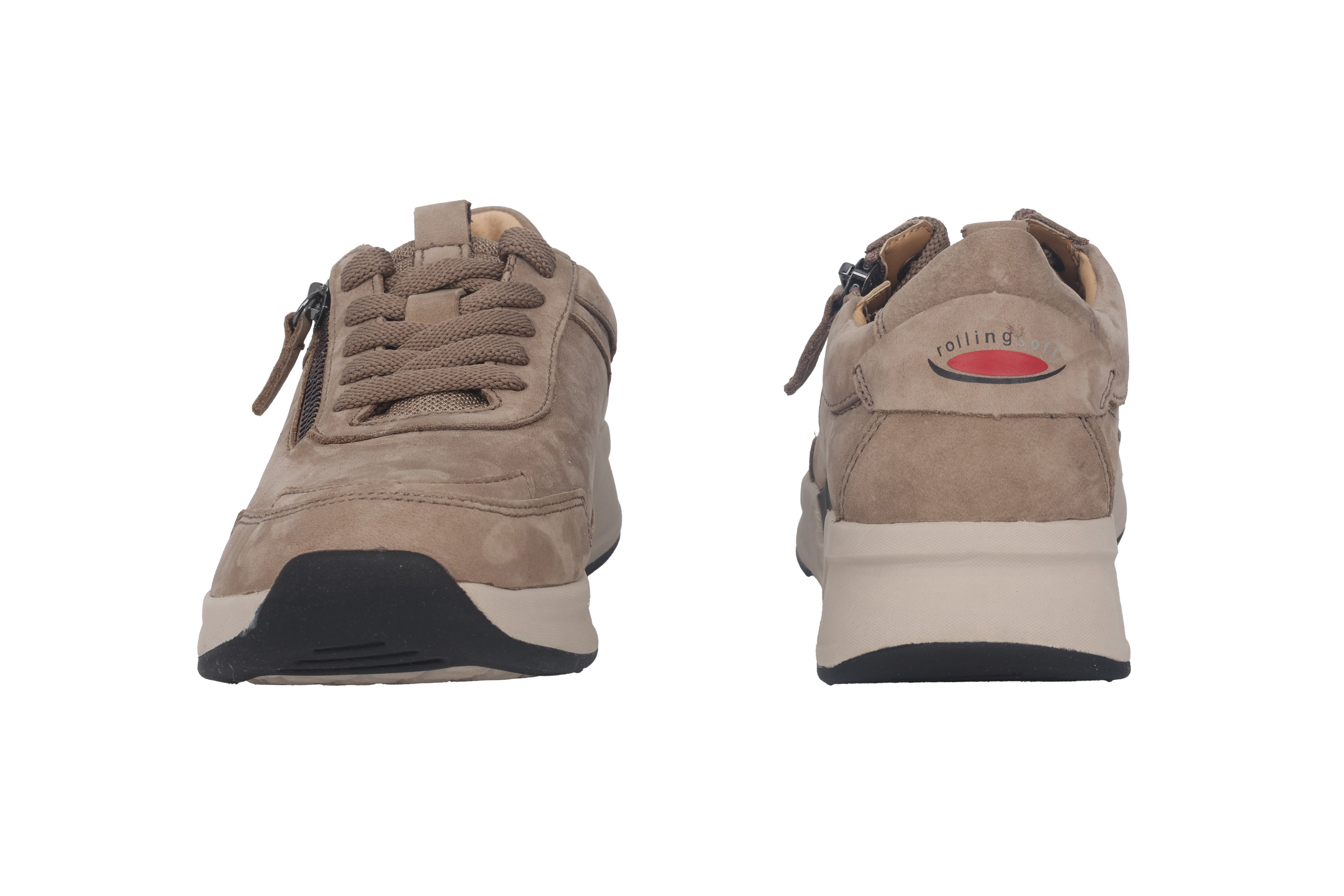 '76.958.40' women's walking rolling lace-up sneaker - Beige