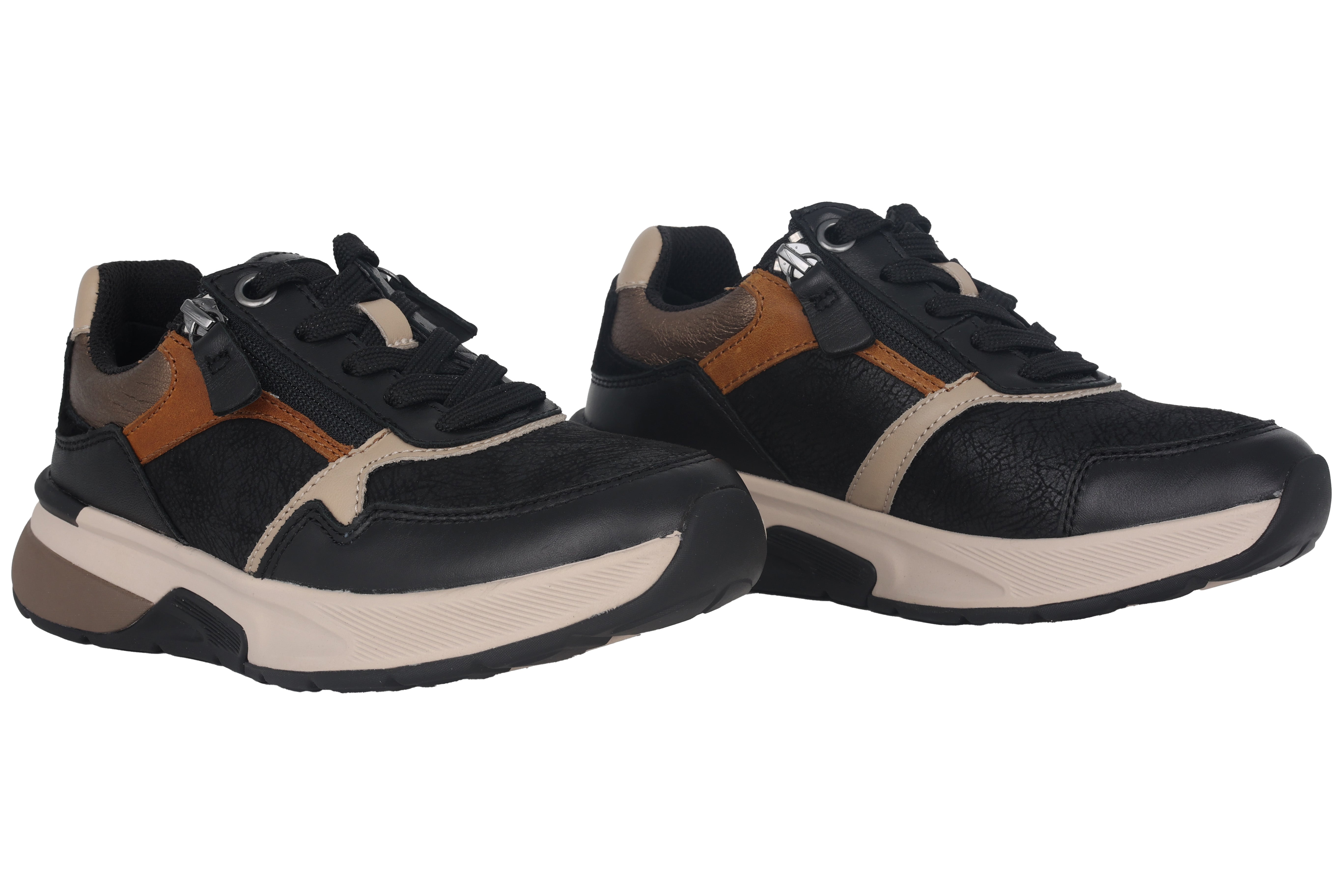 Sneaker da passeggio con lacci da donna '56.847.65' - Mix nero